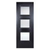 Amsterdam Glazed 1981mm x 686mm Internal Door In Black