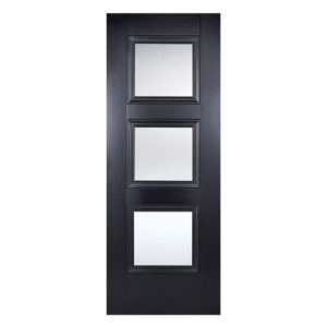 Amsterdam Glazed 1981mm x 838mm Internal Door In Black