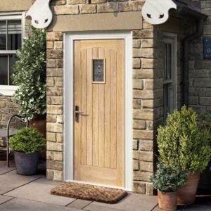 Cottage 2135mm x 915mm External Door In Oak