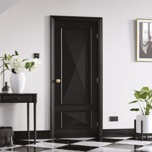 Knightsbridge 1981mm x 762mm Fire Proof Internal Door In Black