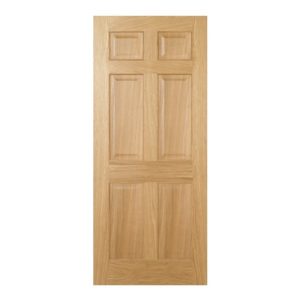 Regency 6 Panels 1981mm x 686mm Fire Proof Internal Door In Oak