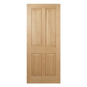 Regent 4 Panels 1981mm x 686mm Fire Proof Internal Door In Oak