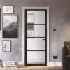 Soho Glazed 2040mm x 726mm Internal Door In Black