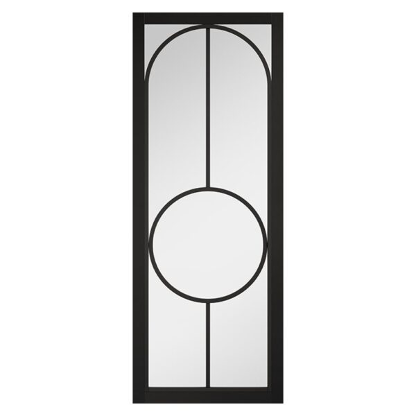 Bowery 1981mm X 686mm Clear Glass Internal Door In Black