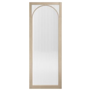 Melrose 1981mm X 686mm Reeded Glass Internal Door In Oak