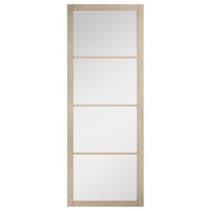 Soho 1981mm X 838mm Glazed Clear Glass Internal Door In Oak